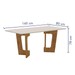 Mesa de Jantar 160cmx80cm Tampo de 25mm Liz Cinamomo/Off White Valdemoveis