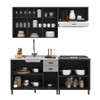 Cozinha Completa Firenze 10 Portas 2 Gavetas 6171.162 Chumbo/Titânio - Indékes
