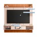 Painel para TV Até 65 Polegadas Vênus 1 Porta Ripado 3d Off White/Freijó - Caemmun