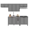Cozinha Completa Firenze 12 Portas 2 Gavetas 6171.165 Chumbo/Titânio - Indékes