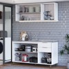 Cozinha Compacta Helena 120 Cm Helena 6 Portas 2 Gavetas Branco Neve - Panorama Móveis