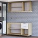 Cozinha Compacta Helena 120 Cm Helena 6 Portas 2 Gavetas Castanho/Off White - Panorama Móveis