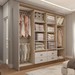 Guarda-Roupa de Casal Cassino 8 Portas 4 Gavetas 100% Mdf Lunar/Nogueira - Panorama Móveis