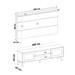 Rack com Painel para TV Até 75 Polegadas Tauari C/ Suporte para TV 2 Portas Carvalho/Menta - Pnr Móveis