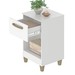 Mesa de Cabeceira Prada 1 Gaveta Branco - Fellicci