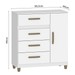 Cômoda Leme 1 Porta 4 Gavetas Branco - Fellicci