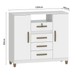 Cômoda Angra 2 Portas 4 Gavetas Branco - Fellicci