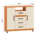 Cômoda Angra 2 Portas 4 Gavetas Cinamomo/Off White - Fellicci