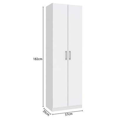 Armário Multiuso Cali 2 Portas Branco - Fellicci