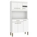 Armário de Cozinha Carla 6 Portas 1 Gaveta Branco - Fellicci