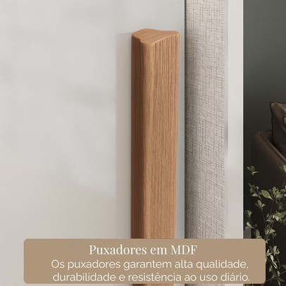 Guarda-Roupa Casal Cardial 3 Portas 6 Gavetas Branco - Panorama Móveis