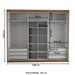 Guarda-Roupa Casal Cardial 3 Portas 6 Gavetas Cinamomo/Off White - Panorama Móveis