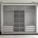 Guarda-Roupa Casal Cardial 3 Portas 6 Gavetas com Espelho Branco - Panorama Móveis