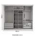 Guarda-Roupa Casal Cardial 3 Portas 6 Gavetas com Espelho Branco - Panorama Móveis