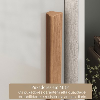 Guarda-Roupa Casal Cardial 3 Portas 6 Gavetas com Espelho Branco - Panorama Móveis