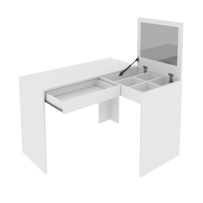 Penteadeira Giselle 1 Gaveta Branco - Pnr Móveis