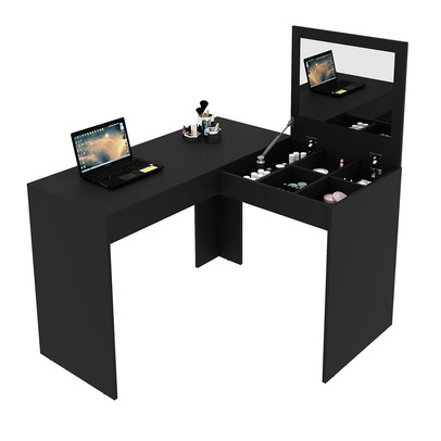 Penteadeira Escrivaninha Amélie Preto - Pnr Móveis