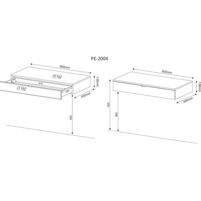 Penteadeira Camarim Lauren 1 Gaveta Branco - Pnr Móveis