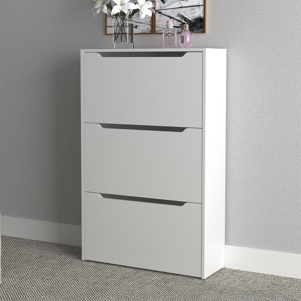 Sapateira Esthela 3 Portas Branco - Pnr Móveis