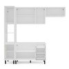 Cozinha Completa Meena 8 Portas 3 Gavetas 40250054 Branco - Politorno