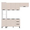 Cozinha Completa Meena 8 Portas 3 Gavetas 40250054 Branco/Creme - Politorno
