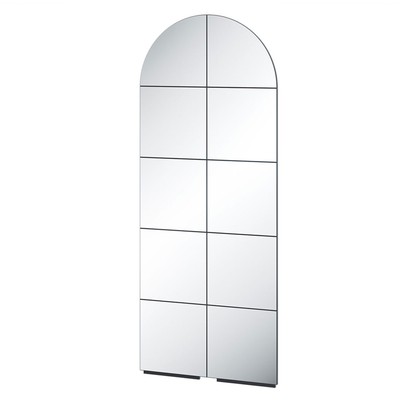 Espelho Decorativo Vertical 180 Cm 100% Mdf Es25 Preto Fosco - Dalla Costa