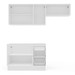 Cozinha Completa Meena 6 Portas 3 Gavetas 40250057 Branco - Politorno