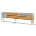 Rack para TV Até 60 Polegadas Florença 3 Gavetas Freijó/Off White - Dalla Costa