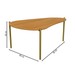 Mesa de Centro Orgânica 100% Mdf Tb627 Freijó - Dalla Costa