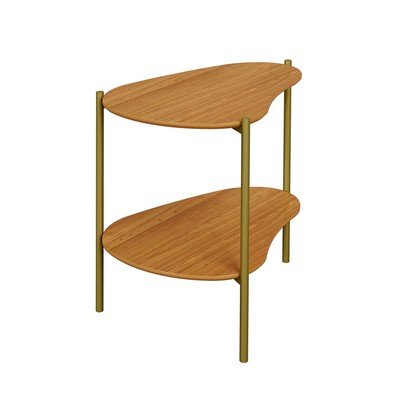 Mesa de Canto Orgânica 100% Mdf Freijó Tb629 - Dalla Costa