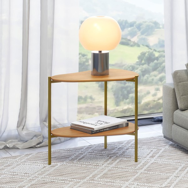 Mesa de Canto Orgânica 100% Mdf Freijó Tb629 - Dalla Costa