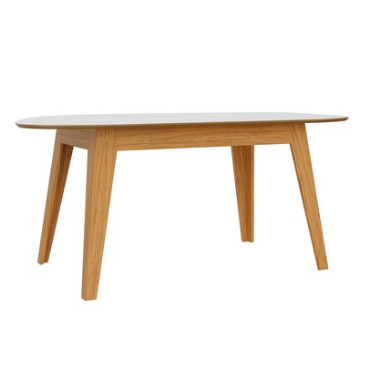 Mesa de Madeira 180 Cm Tm88 100% Mdf Off White/Freijó - Dalla Costa