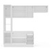Cozinha Completa Meena 8 Portas 3 Gavetas 40250060 Branco/Creme - Politorno
