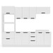 Cozinha Completa Meena 10 Portas 4 Gavetas 40250061 Branco - Politorno