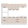 Cozinha Completa Meena 10 Portas 4 Gavetas 40250061 Branco/Creme - Politorno