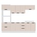 Cozinha Completa Meena 10 Portas 4 Gavetas 40250061 Branco/Creme - Politorno
