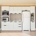 Cozinha Completa Meena 10 Portas 4 Gavetas 40250062 Branco - Politorno