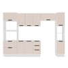 Cozinha Completa Meena 10 Portas 4 Gavetas 40250062 Branco/Creme - Politorno