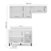 Cozinha Completa Meena 6 Portas 3 Gavetas 40250063 Branco - Politorno