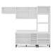 Cozinha Completa Meena 8 Portas 4 Gavetas 40250064 Branco/Azul - Politorno