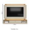 Painel para TV Até 75 Polegadas Havana 1 Porta com Led Tauri/Off White Fosco - Linea Brasil