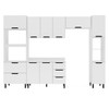 Cozinha Completa Meena 10 Portas 4 Gavetas 40250068 Branco - Politorno