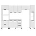 Cozinha Completa Meena 10 Portas 4 Gavetas 40250068 Branco - Politorno