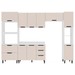 Cozinha Completa Meena 10 Portas 4 Gavetas 40250068 Branco/Creme - Politorno