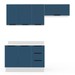 Cozinha Completa Meena 6 Portas 3 Gavetas 40250069 Branco/Azul - Politorno