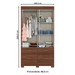 Guarda-Roupa Solteiro évora 2 Portas 4 Gavetas Flex Castanho Hp/Off White - Pnr Móveis