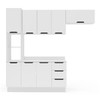 Cozinha Completa Meena 8 Portas 3 Gavetas 40250072 Branco - Politorno