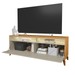 Rack para TV Até 75 Polegadas Dubai 2 Portas com Led Tauri/Off White Fosco - Linea Brasil