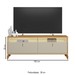 Rack para TV Até 75 Polegadas Dubai 2 Portas com Led Tauri/Off White Fosco - Linea Brasil