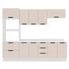 Cozinha Completa Meena 10 Portas 4 Gavetas 40250073 Branco/Creme - Politorno